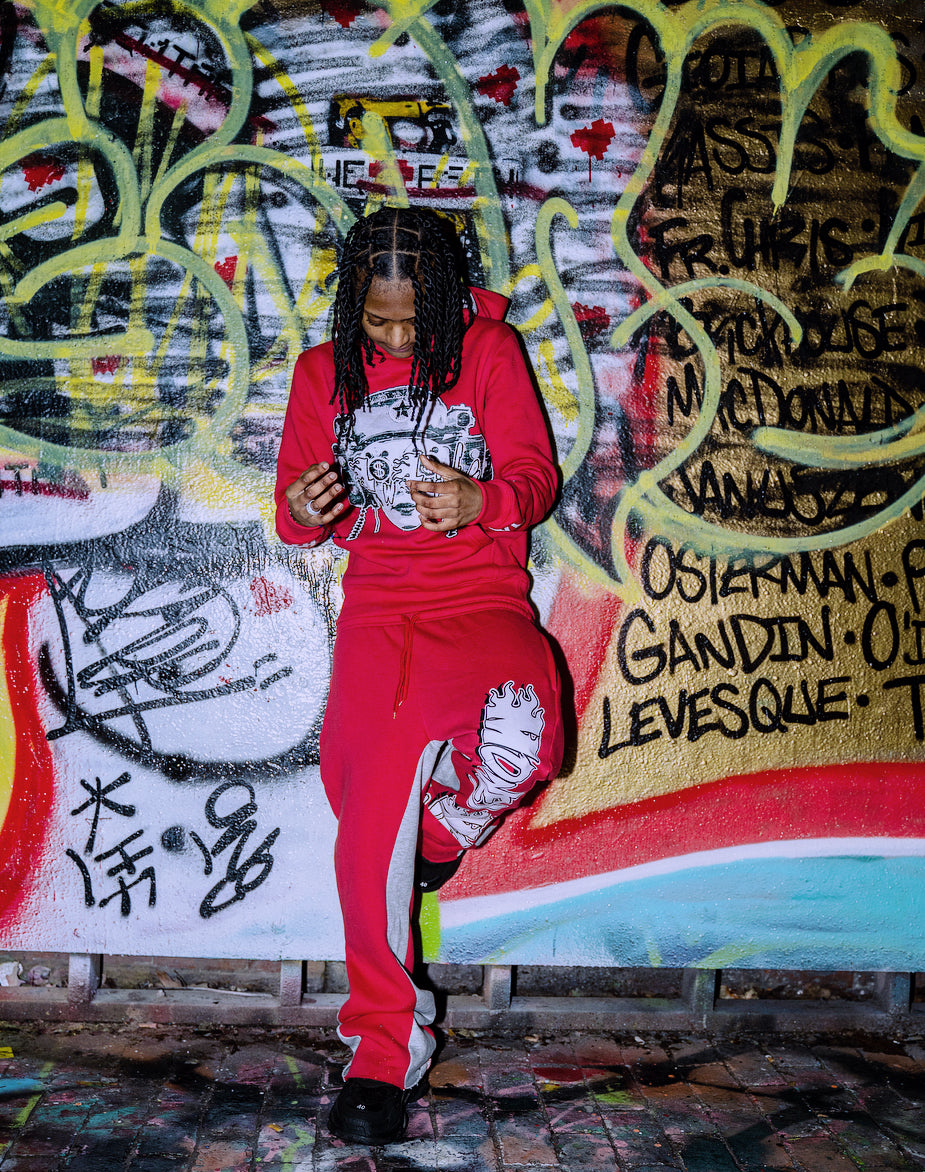 Lowlife MoneyMoves Sweatsuits Red